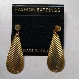 Vintage pierced earrings, never worn